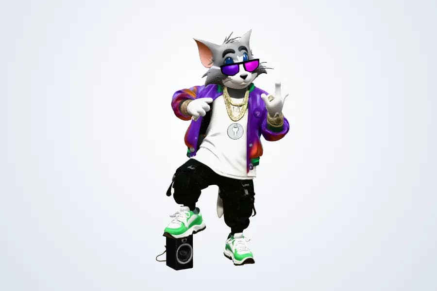 Party cat — 3D model preview