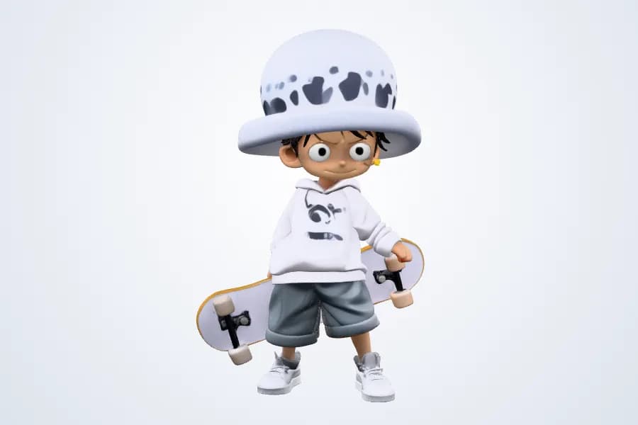 Skater — 3D model preview